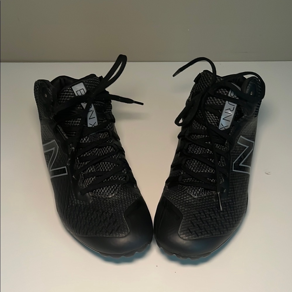 New Balance Burn X Fantom Fit Black Lacrosse Shoes Size 6 - Picture 2 of 6